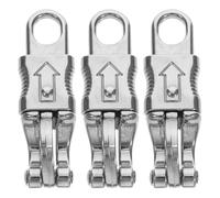 BUTIFULSIC 3 Ganchos de Aleación de Zinc con Diseño de Liberación Rápida , Material Resistente y Color Plata para Equipo Ecuestre para Actividades Ecuestres y Montura de Caballo