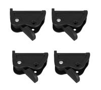 BUTIFULSIC 4 Piezas Conjunto de Accesorios para Tumbonas de Plástico Negro Alta Resistencia y Fácil Montaje para Camping y Playa