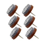 BUTIFULSIC 40 Almohadillas Redondas de Fieltro Marrón para Patas de Muebles y Armarios, sin Residuo de Pegamento, Protegen Superficies y Evitan Daños Suelo