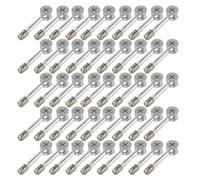 BUTIFULSIC 40 Unidades Conjunto de Pasadores de Aleación y Hierro para Montaje de Muebles Sistema de 32mm, Diseño de Respaldo Plano y Acabado Plata para Armarios y Muebles de Panel