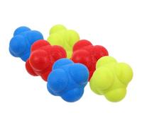 BUTIFULSIC 6piezas Bolas de Reacción Hexagonales para Entrenamiento de Reflejos Mejoran Coordinación Ojo-Mano y Velocidad de Reacción Herramienta Deportiva Duradera para Baloncesto Tenis
