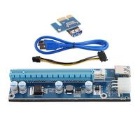 BUTIFULSIC Adaptador de Extensión Pci-e Mini para Tarjeta Gráfica Externa de Portátil Cable USB 60 Cm, Accesorio para Expansión Gráfica y Minería Pcie, Color Azul, Compatible Computadoras
