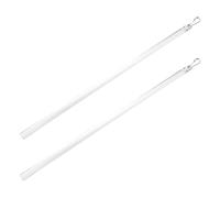 BUTIFULSIC Barra de Cortina Moderna Acrílica 12 Pulgadas, 2 Piezas Agarre y Compatible Varios Tipos de Cortinas para Decoración Elegante y Funcional
