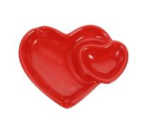 BUTIFULSIC Cenicero y Forma de Corazón de Porcelana Diseño Moderno y Creativo para Decoración del Hogar Adecuado para Sala de Estar y Uso Familiar Uso Familiar