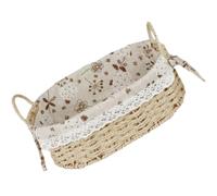 BUTIFULSIC Cesta Diseño Moderno y Elegante Tejida de Ratán Asas de Almacenamiento para Organización Fácil y Limpieza Práctica Hogar