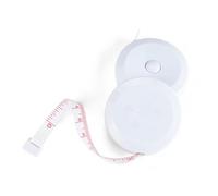 BUTIFULSIC Cinta Métrica y Se Mantiene en Posición Mide Superficies Planas Retráctil de Plástico Blanco Set Práctico para Coser para Costura y Manualidades