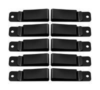 BUTIFULSIC Clip de Metal para Cinturón Negro Instalación Fácil y 10 Piezas, Accesorio Resistente para Fundas y Mochilas al Aire Libre