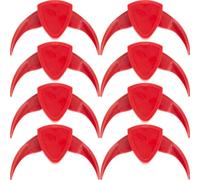 BUTIFULSIC Dispositivo para Abrir Semillas de Melón y Girasol de Plástico Rojo, Máquina Peladora Ligera Diseño Antiahuecos, Paquete de 8 Piezas para Uso Doméstico