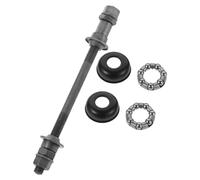 BUTIFULSIC Eje Trasero para Bicicleta de Montaña 180 Mm Gris, Eje Sólido de 9.5 Mm Cojinete de Rodamiento, Compatible Bujes de Bicicleta y Kits de Rueda para Uso en Terrenos Difíciles