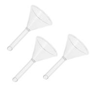 BUTIFULSIC Embudo de Vidrio de Laboratorio Triangular 40 Mm, Juego de 3 Piezas para Llenado Científico y Filtración Precisa, Embudos de Cristal Resistentes y Compactos para Uso en Química