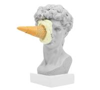 BUTIFULSIC Escultura de Resina Diseño Creativo de Helado y Estatua de David para Decoración Artística de Oficina y Exhibición, Fácil de Limpiar y Elegante