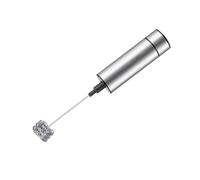 BUTIFULSIC Espumador de Leche Eléctrico de Acero Inoxidable Muelles Batidora de Café Manual sin Batería Mezclador Portátil para Cappuccino Latte y Café Casa o Cafetería Plateado