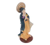 BUTIFULSIC Figurilla Miniatura de Nuestra Señora de Gracia Resina Escultura Católica Virgen María para Decoración Religiosa Hogar y Iglesia Adorno Pequeño para Festival Navideño
