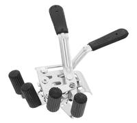 BUTIFULSIC Freno para Silla de Ruedas Manual Doble Abrazadera Metálica, Fijación Lateral Tornillos, Accesorio Antideslizante para Bloqueo Seguro, Piezas de Repuesto Duraderas para Reparación