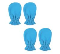 BUTIFULSIC Guantes de Cera de Parafina Casa y Salón, 2 Pares de Manoplas de Spa de Poliéster y Franela para Mejorar Absorción y Activar Tejidos