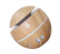 BUTIFULSIC Humidificador de Aire Hogar USB de Gran Capacidad Difusor de Aromaterapia, Luz Nocturna de Colores y Diseño Madera Clara, Silencioso y Portátil para Dormitorio y Oficina