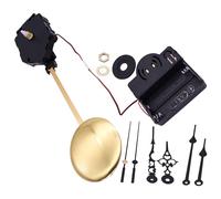 BUTIFULSIC Mecanismo de Reloj de Péndulo Caja de Música sin Batería Movimiento de Cuarzo Longitud de Eje 17 Mm Incluye 2 Juegos de Manecillas para Reloj de Pared de 250 Mm Kit de Reparación