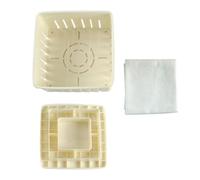 BUTIFULSIC Molde para Hacer Tofu Herramienta Manual de Diseño Sólido, Material Pp y Gasa, Kit Práctico para Moldear Tofu Cocina Fácil de Usar