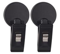 BUTIFULSIC Pinzas Adhesivas para Coche 2 Piezas, Soporte Compacto de Pvc para Titular del Ticket de Factura y Tarjetas, Instalación Fácil para Uso en Automóvil