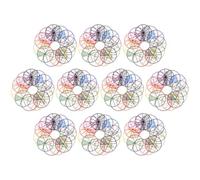 BUTIFULSIC Recursos Educativos de Fracciones, 10 de Círculos de Plástico de 8 CM Piezas para Operaciones Matemáticas, Uso en Talleres y Clases