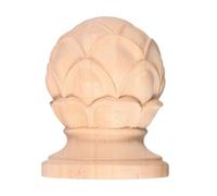 BUTIFULSIC Remate de Madera Maciza para Escalera con Tallados Intrincados, Diseño Clásico Europeo Beige, Resistente al Desgaste Diario para Decoración Interior del Hogar