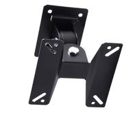 BUTIFULSIC Soporte de TV Giratorio y Fijo para Paneles Planos, Montaje en Pared de Metal Negro, Diseño Compacto Adecuado para Lugares Públicos y Comerciales