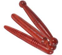 BUTIFULSIC Varillas de Masaje de Madera de Palo de Rosa 3 Piezas para Acupresión, Aliviando Dolores y Protegiendo Dedos, Uso Tradicional para Pies y Piernas mientras Ves Varios estilos