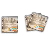 Butler in the Home Paquete de 3 notas adhesivas de 3 x 3 pulgadas, 50 hojas por bloc, come, duerme, repetir el ajedrez, lindo bloc de notas divertidas, papelería, diario planificador de papel