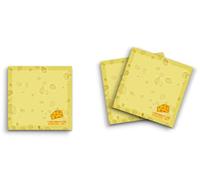 Butler in the Home Paquete de 3 notas adhesivas de 3 x 3 pulgadas, 50 hojas por bloc, I Just Really Like Cheese OK?, lindos blocs de notas divertidos de papelería para diario