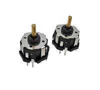 BUTPDYPEP 10 interruptores RKJXT1F42001 de 4 vías para navegación de coche, codificador de llave basculante RKJXT1F42001 con codificador de interruptor pulsador