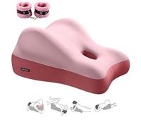Butt Cushion Couples Pillow, Butt Cushion for Couples, Suitable for Home Use, Portable for Intimacy Support, Memory Foam Pillow with Washable Cover, Ideal Sitting and Lyings (Pink)