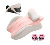 Butt Cushion for Couples, Design Couples Pillow for Intimacy, Wedge Pillow Memory Foam, Recovers After Impact, Provides Intimacy Support (Pinkgrey)