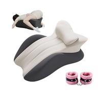 Butt Cushion for Couples, Design Couples Pillow for Intimacy, Wedge Pillow Memory Foam, Recovers After Impact, Provides Intimacy Support (Blackgrey)