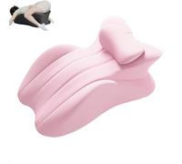 Butt Cushion for Couples, Low-Profile Design Couples Pillow for Intimacy, Memory Foam Wedge for Enhanced Support, Impact Recovery, Provides Intimacy Support (Pink)