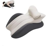 Butt Cushion for Couples, Low-Profile Design Couples Pillow for Intimacy, Memory Foam Wedge for Enhanced Support, Impact Recovery, Provides Intimacy Support (White+Black)