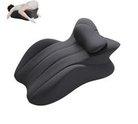 Butt Cushion for Couples, Low-Profile Design Couples Pillow for Intimacy, Memory Foam Wedge for Enhanced Support, Impact Recovery, Provides Intimacy Support (Gray)