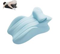 Butt Cushion for Couples, Low-Profile Design Couples Pillow for Intimacy, Memory Foam Wedge for Enhanced Support, Impact Recovery, Provides Intimacy Support (Blue)