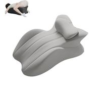 Butt Cushion for Couples, Low-Profile Design Couples Pillow for Intimacy, Memory Foam Wedge for Enhanced Support, Impact Recovery, Provides Intimacy Support (Grey)
