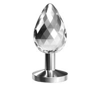 Butt plug de metal con cristal - DiscoDiamond™ - Tamaño - pequeño