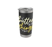 Butter All The Things Keto Healthy Lifestyle Ketogenic Dieta Vaso térmico de acero inoxidable de doble pared