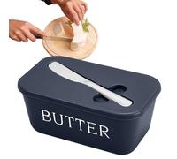 Butter Dish, Airtight Butter Box, 6.57x3.82in Cheese Storage Container, Built-in Cutter Design, Fridge Safe Material for Cooking, Serving, Camping, Refrigerator, Dining