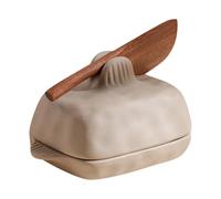Butter Dish | Ceramic Cheese Holder Tray With Cutting Tool