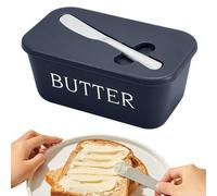 Butter Dish with Cutter, Airtight Butter Box, Adorable Cheese Containers, Cooking Butters Container for Serving, Camping, Fridge, and Counter Storage, 6.57x3.82x2.91 inches