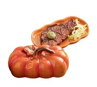 Butter Dish with Lid - Cerámica Butter Dish with Lid | Rectangular Buttêr Dishes | Buttêr Dishes for Refrigerator | Pumpkin Cheese Container | Farmhouse Possert Cheese Holder for Holiday Banter