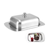Butter Dish With Lid, Stainless Steel Butter Contener, Cheese Storage Box With Lid, Butter Contenedor para Kitchen, Rectangular Butter Keeper Rectangular Butter Keeper For Bread And Pastries