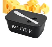 Butter Holder, Airtight Cheese Keeper, 6,57 x 3,82 x 2,91 pulgadas Built-in Slicing Cutter, Clear Locking Lid Design, Compact Food-Safe Container for Home Kitchen Baking Camping Farm Use