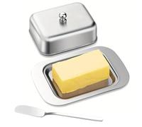Butter Holder - Covered Butter Dish, Durable Kitchen Storage Container for Fresh Butters Preservation, Hygienic Butters Keeper Tray, Elegant Countertop Food Storage Box, Multi Use Kitchen Organizer