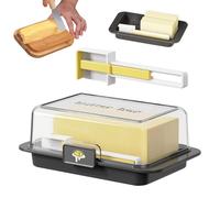 Butter Keeper, Countertop Covered Dish Container, Easy Scoop Unbreakable Cheese Keeper, Spreadable Butter Keeper Keeper Tray for /East Coast Butter