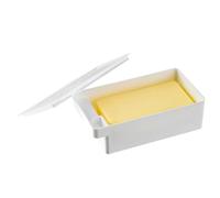 Butter Keeper, estuche rectangular para queso con tapa, contenedor de crema portátil, suministros de cocina multifuncionales para encimera, nevera