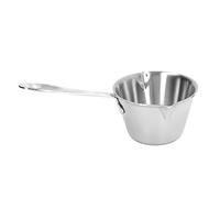 Butter Milk Warmer Pot | 304 Stainless Steel Thickened Fast Heating Pan | 2 Spouts for Melting Butter/Cheese/Chocolate | Easy Hang Handle (200ML)